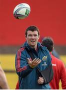 22 April 2014; Munster's Peter O'Mahony during squad training ahead of their Heineken Cup semi-final against Toulon on Sunday. Munster Rugby Squad Training, Musgrave Park, Cork. Picture credit: Diarmuid Greene / SPORTSFILE