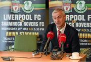 24 April 2014; Liverpool legend Ian Rush speaking during a press conference ahead of the Liverpool v Shamrock Rovers game on Wednesday, May the 14th. Liverpool v Shamrock Rovers Press Conference, Aviva Stadium, Lansdowne Road, Dublin. Picture credit: Ray McManus / SPORTSFILE