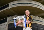 24 April 2014; In attendance at a photocall ahead of the Allianz Hurling League Divison 1 Final in in Semple Stadium on Sunday 4th May is Eoin Larkin, Kilkenny, with the Division 1 trophy. Croke Park, Dublin.  Picture credit: Brendan Moran / SPORTSFILE