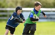 24 April 2014; Fiachra Gill is tackled by Owen Roche, both of Navan RFC, during the Leinster School of Excellence on tour in Navan RFC, Navan, Co. Meath. Picture credit: Stephen McCarthy / SPORTSFILE