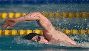 24 April 2014; Brendan Gibbons, Athlone swimming club, on his way to finishing second in the Men's 1500m Freestyle Final at the 2014 Irish Long Course National Championships. National Aquatic Centre, Abbotstown, Dublin. Picture credit: Brendan Moran / SPORTSFILE