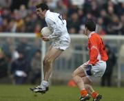 5 February 2006; John Doyle, Kildare, in action against J P Donnelly, Armagh. Allianz National Football League, Division 1B, Round 1, Armagh v Kildare, St. Oliver Plunkett Park, Crossmaglen, Co. Armagh. Picture credit: Damien Eagers / SPORTSFILE