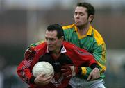 5 February 2006; Mark Doran, Down, in action against Rory Maguire, Meath. Allianz National Football League, Division 1B, Round 1, Down v Meath, St. Patrick's Park, Newcastle, Co. Down. Picture credit: Brendan Moran / SPORTSFILE