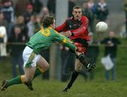 5 February 2006; Eoin McCartan, Down, in action against Bryan O'Reilly, Meath. Allianz National Football League, Division 1B, Round 1, Down v Meath, St. Patrick's Park, Newcastle, Co. Down. Picture credit: Brendan Moran / SPORTSFILE