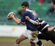 6 February 2006; Ronan Lennon, St. Mary's College, is tackled by Patrick Ryan, Terenure College. Leinster Schools Junior Cup, 1st Round, St Mary's College v Terenure College, Donnybrook, Dublin. Picture credit; Matt Browne / SPORTSFILE