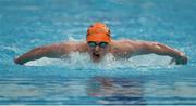 24 April 2014; Brendan Hyland, Tallaght swimming club, on his way to winning the Men's 200m Butterfly A Final at the 2014 Irish Long Course National Championships. National Aquatic Centre, Abbotstown, Dublin. Picture credit: Brendan Moran / SPORTSFILE