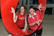 25 April 2014; Munster supporters Niamh Barron, from Limerick, left, and Brenda O'Brien, from Kilworth, Co. Cork, in Marseilles ahead of Sunday's Heinken Cup semi-final against Toulon. Marseille, France. Picture credit: Diarmuid Greene / SPORTSFILE