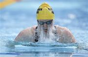 25 April 2014; Fiona Doyle, Portmarnock, competing in the Women's 100 meter Breaststroke semi-final at the 2014 Irish Long Course National Championships. National Aquatic Centre, Abbotstown, Dublin. Photo by Sportsfile