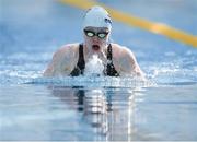 25 April 2014; Niamh Killgallen, Claremorris, competing in the Women's 100 meter Breaststroke semi-final at the 2014 Irish Long Course National Championships. National Aquatic Centre, Abbotstown, Dublin. Photo by Sportsfile