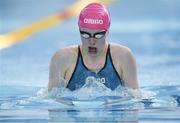25 April 2014; Dearbhall McNamara, Westport, competing in the Women's 100 meter Breaststroke semi-final at the 2014 Irish Long Course National Championships. National Aquatic Centre, Abbotstown, Dublin. Photo by Sportsfile
