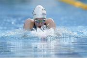 25 April 2014; Gemma Kane, Bangor, competing in the Women's 100 meter Breaststroke semi-final at the 2014 Irish Long Course National Championships. National Aquatic Centre, Abbotstown, Dublin. Photo by Sportsfile