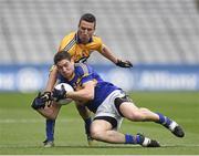 26 April 2014; Philip Austin, Tipperary, in action against Shane Hickey, Clare. Allianz Football League Division 4 Final, Tipperary v Clare, Croke Park, Dublin. Picture credit: Barry Cregg / SPORTSFILE