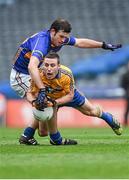 26 April 2014; Shane Hickey, Clare, in action against Barry Grogan, Tipperary. Allianz Football League Division 4 Final, Tipperary v Clare, Croke Park, Dublin. Picture credit: Barry Cregg / SPORTSFILE