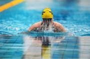 26 April 2014; Fiona Doyle, Portmarnock Swimming Club, on her way to winning the Women's 100m Breaststroke Final at the 2014 Irish Long Course National Championships. National Aquatic Centre, Abbotstown, Dublin. Photo by Sportsfile