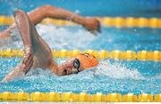26 April 2014; Brendan Hyland, Tallaght Swimming Club, on his way to winning the Men's 400m Freestyle A Final at the 2014 Irish Long Course National Championships. National Aquatic Centre, Abbotstown, Dublin. Photo by Sportsfile