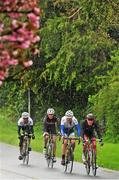 26 April 2014; Ryan Sherlock, Unattached, leads a chasing group during the 2014 Shay Elliott Memorial. Bray Wheelers Cycling Club, Bray, Co. Wicklow. Picture credit: Stephen McMahon / SPORTSFILE