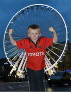 26 April 2014; Munster supporter Ruairí O'Donohoe, aged 7, from Ballincollig, Co. Cork, in Marseilles ahead of tomorrow's Heinken Cup semi-final against Toulon at Stade Vélodrome, Marseille, France. Picture credit: Diarmuid Greene / SPORTSFILE