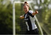 27 April 2014; Mary Waldron, Raheny United, celebrates after scoring her side's first goal. Bus Éireann Women's National League Final Round, Shamrock Rovers v Raheny United, AUL Complex, Clonshaugh, Dublin. Photo by Sportsfile