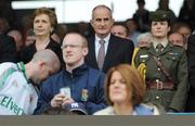 13 July 2008; President of Ireland Mary McAleese and her husband Martin with her Aide-de-camp Niamh O'Mahony, who is also daughter of Mayo manager John O'Mahony. GAA Football Connacht Senior Championship Final, Mayo v Galway, McHale Park, Castlebar, Co. Mayo. Picture credit: Ray Ryan / SPORTSFILE