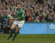 4 February 2006; Geordan Murphy, Ireland. RBS 6 Nations 2006, Ireland v Italy, Lansdowne Road, Dublin. Picture credit; Brendan Moran / SPORTSFILE