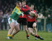 5 February 2006; Martin Cole, Down, in action against Ger Robinson, Meath. Allianz National Football League, Division 1B, Round 1, Down v Meath, St. Patrick's Park, Newcastle, Co. Down. Picture credit: Brendan Moran / SPORTSFILE