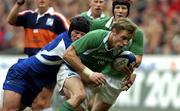 11 February 2006; Tommy Bowe, Ireland, is tackled by Olivier Milloud, France. RBS 6 Nations 2006, France v Ireland, Stade de France, Paris, France. Picture credit; Matt Browne / SPORTSFILE