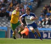 27 April 2014; Dessie Mone, Monaghan, in action against Martin McElhinney, Donegal. Allianz Football League Division 2 Final, Donegal v Monaghan, Croke Park, Dublin. Picture credit: Ray McManus / SPORTSFILE