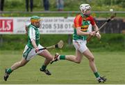 27 April 2014; Kevin Walsh, London, in action against Jack Kavanagh, Carlow. GAA All-Ireland Senior Hurling Championship Qualifier Group - Round 1, London v Carlow. Páirc Smárgaid, Ruislip, London, England. Picture credit: Matt Impey / SPORTSFILE