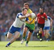 27 April 2014; Chris McGuinness, Monaghan, in action against Karl Lacey, Donegal. Allianz Football League Division 2 Final, Donegal v Monaghan, Croke Park, Dublin. Picture credit: Ray McManus / SPORTSFILE