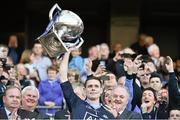27 April 2014; Stephen Cluxton, Dublin captain, lifts the cup  at the end of the game. Allianz Football League Division 1 Final, Dublin v Derry, Croke Park, Dublin. Picture credit: David Maher / SPORTSFILE