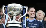 27 April 2014; Stephen Cluxton, Dublin celebrates with the cup at the end of the game. Allianz Football League Division 1 Final, Dublin v Derry, Croke Park, Dublin. Picture credit: David Maher / SPORTSFILE