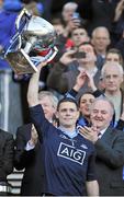 27 April 2014; Dublin captain Stephen Cluxton lifts the cup. Allianz Football League Division 1 Final, Dublin v Derry, Croke Park, Dublin. Picture credit: Dáire Brennan / SPORTSFILE