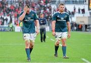 27 April 2014; Munster's James Coughlan, left, and CJ Stander leave the field after defeat to Toulon. Heineken Cup, Semi-Final, Toulon v Munster. Stade Vélodrome, Marseille, France. Picture credit: Diarmuid Greene / SPORTSFILE