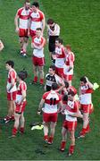 27 April 2014; Derry players after the game. Allianz Football League Division 1 Final, Dublin v Derry, Croke Park, Dublin. Picture credit: Ray McManus / SPORTSFILE