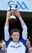 27 April 2014; The Monaghan captain Conor McManus lifts the cup. Allianz Football League Division 2 Final, Donegal v Monaghan, Croke Park, Dublin. Picture credit: Ray McManus / SPORTSFILE