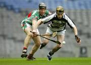 12 February 2006; Christy Cody, Erin's Own, in action against Dick O'Neill, Fr. O'Neills. All-Ireland Club Junior Hurling Championship Final, Erin's Own v Fr. O'Neills, Croke Park, Dublin. Picture credit: David Maher / SPORTSFILE