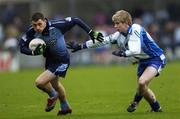 12 February 2006; Alan Brogan, Dublin, in action against Donal Morgan, Monaghan. Allianz National Football League, Division 1A, Round 2, Dublin v Monaghan, Parnell Park, Dublin. Picture credit: Brian Lawless / SPORTSFILE