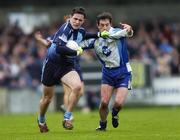 12 February 2006; Declan Lally, Dublin, in action against Damien Freeman, Monaghan. Allianz National Football League, Division 1A, Round 2, Dublin v Monaghan, Parnell Park, Dublin. Picture credit: Brian Lawless / SPORTSFILE