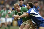 11 February 2006; Paul O'Connell, Ireland, is tackled by Lionel Nallet, France. RBS 6 Nations 2006, France v Ireland, Stade de France, Paris, France. Picture credit; Brendan Moran / SPORTSFILE
