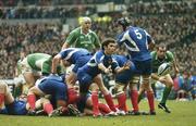 11 February 2006; French scrum-half Dimitri Yachvili gets the ball away from a ruck. RBS 6 Nations 2006, France v Ireland, Stade de France, Paris, France. Picture credit; Brendan Moran / SPORTSFILE