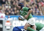 11 February 2006; Denis Leamy, Ireland, in action against France. RBS 6 Nations 2006, France v Ireland, Stade de France, Paris, France. Picture credit; Matt Browne / SPORTSFILE