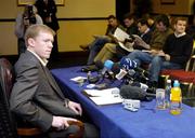 16 February 2006; Republic of Ireland Manager Steve Staunton at a press conference to announce his squad for the International friendly against Sweden, to be played on Wednesday March 1st at Lansdowne Road. Jurys Hotel, Ballsbridge, Dublin. Picture credit: Damien Eagers / SPORTSFILE