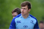 28 April 2014; Leinster's Brendan Macken arrives for squad training ahead of their Celtic League 2013/14, Round 21, game against Ulster on Friday. Leinster Rugby Squad Training, Rosemount, UCD, Belfield, Dublin. Picture credit: Ramsey Cardy / SPORTSFILE