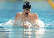 27 April 2014; Nicholas Quinn, Castlebar swimming club, competing in the Men's 200m Breaststroke A Final at the 2014 Irish Long Course National Championships. National Aquatic Centre, Abbotstown, Dublin. Photo by Sportsfile