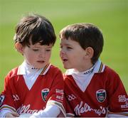 29 April 2014; Caelan Malone, age 4, left, with his brother Finian Malone, age 6, from Dublin, in attendance at the launch of the Kellogg’s GAA Cúl Camps 2014. Research commissioned by Kellogg’s to celebrate the 2014 launch, found that Gaelic games continue to enjoy huge popularity in Ireland with 73% of families devoting more than 10 hours per month to GAA sports. Croke Park, Dublin. Picture credit: Piaras Ó Mídheach / SPORTSFILE