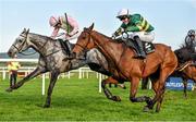 29 April 2014; Bally Casey, left, with Paul Townend up, races eventual winner Carlingford Lough, with Tony McCoy up, towards the finish during the Growise Champion Novice Steeplechase. Punchestown Racecourse, Punchestown, Co. Kildare. Picture credit: Barry Cregg / SPORTSFILE