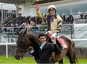 30 April 2014; Ruby Walsh celebrates after winning the Bibby Financial Services Ireland Punchestown Gold Cup aboard Boston Bob. Punchestown Racecourse, Punchestown, Co. Kildare. Picture credit: Matt Browne / SPORTSFILE