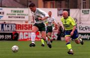 15 May 1999; Jody Lynch of Bray Wanderers in action against James Mulligan of Finn Harps during the FAI Cup Final replay match between Finn Harps and Bray Wanderers at Tolka Park in Dublin. Photo by Matt Browne/Sportsfile