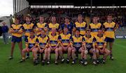 20 June 1999; The Clare team ahead of the Bank of Ireland Munster Senior Football Championship semi-final match between Kerry and Clare at Fitzgerald Stadium in Killarney, Kerry. Photo by Brendan Moran/Sportsfile