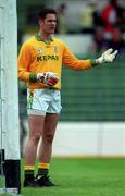 6 June 1999; Meath goalkeeper Cormac Sullivan during the Bank of Ireland Leinster Senior Football Championship quarter-final match between Meath and Wicklow at Croke Park in Dublin. Photo by Brendan Moran/Sportsfile